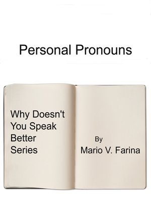 cover image of Personal Pronouns